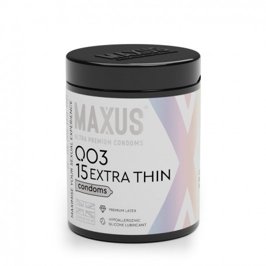 Экстремально тонкие презервативы MAXUS 003 Extra Thin - 15 шт. - Maxus - купить с доставкой в Костроме