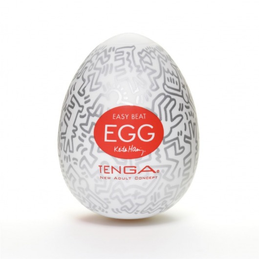 Мастурбатор-яйцо Keith Haring EGG PARTY - Tenga - в Костроме купить с доставкой