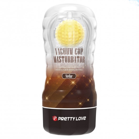 Прозрачный текстурированный мастурбатор Vacuum Cup Masturbator Stellar - Baile - в Костроме купить с доставкой