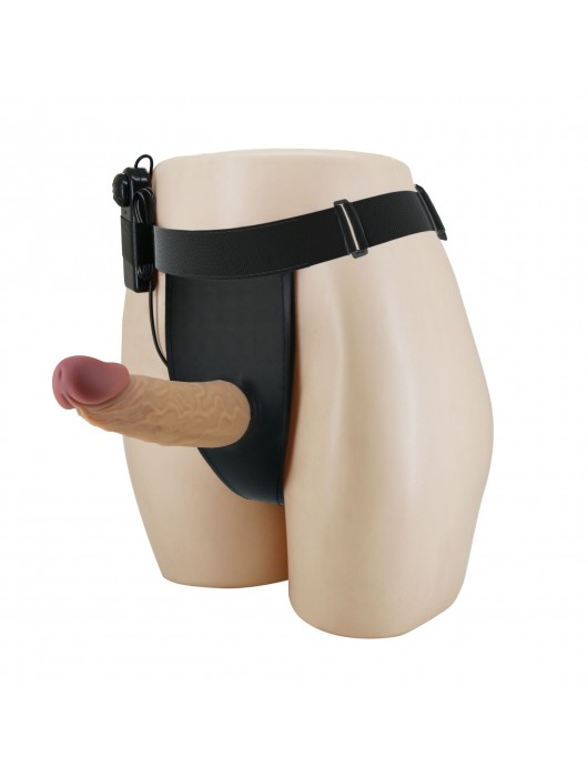 Полый вибрострапон на регулируемых трусиках Draven - 17,5 см. - Baile - купить с доставкой в Костроме