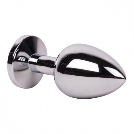 Большой стальной плаг с розовым кристаллом Pink Bubble Gum - 9,5 см. - Erotic Fantasy - купить с доставкой в Костроме