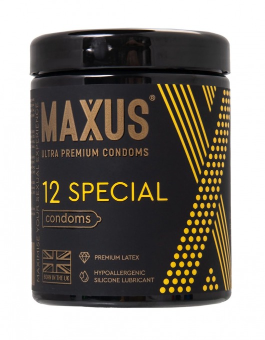 Презервативы с точками и рёбрами MAXUS Special - 12 шт. - Maxus - купить с доставкой в Костроме
