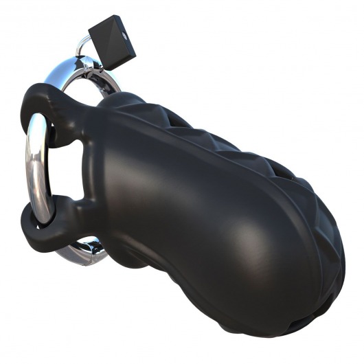 Черный замок верности Extreme Silicone Cock Blocker - Pipedream - купить с доставкой в Костроме