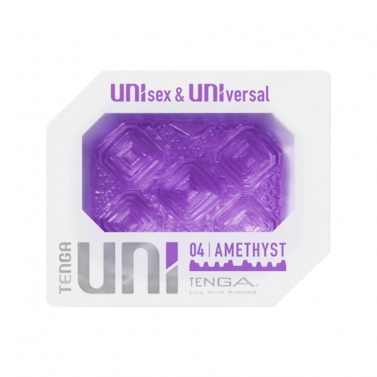 Фиолетовый мастурбатор-стимулятор Tenga Uni Amethyst - Tenga - в Костроме купить с доставкой