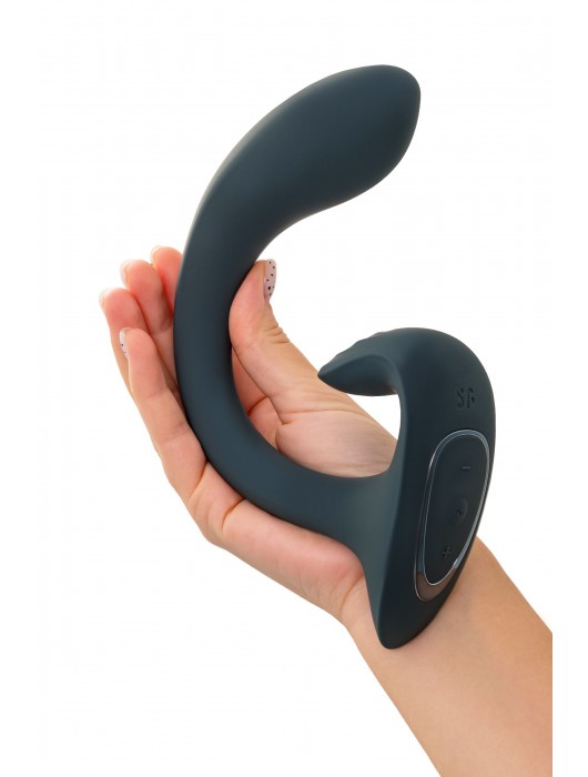 Темно-серый вибратор для G-стимуляции G for Goddess 1 - Satisfyer
