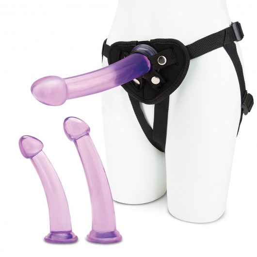 Тренировочный набор с тремя насадками Pegging Training Set - Lux Fetish - купить с доставкой в Костроме