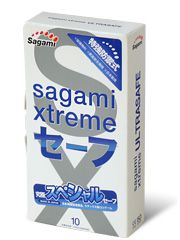 Презервативы Sagami Xtreme Ultrasafe с двойным количеством смазки - 10 шт. - Sagami - купить с доставкой в Костроме