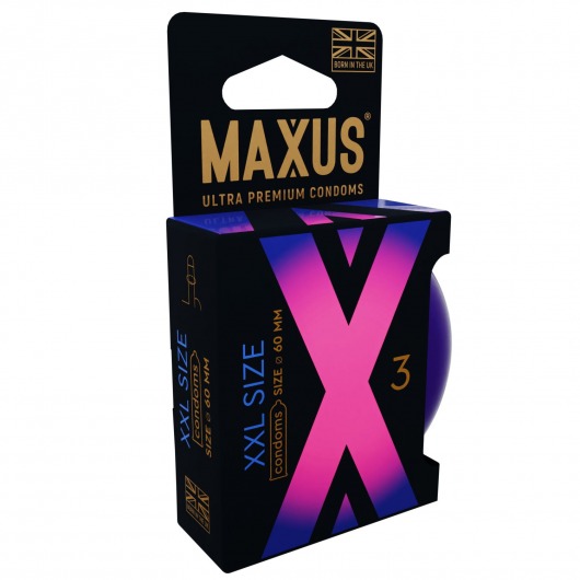 Презервативы Maxus XXL увеличенного размера - 3 шт. - Maxus - купить с доставкой в Костроме