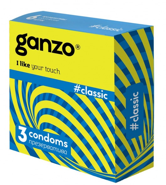 Классические презервативы с обильной смазкой Ganzo Classic - 3 шт. - Ganzo - купить с доставкой в Костроме