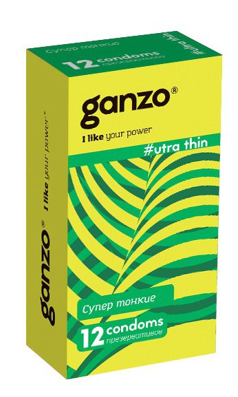 Ультратонкие презервативы Ganzo Ultra thin - 12 шт. - Ganzo - купить с доставкой в Костроме