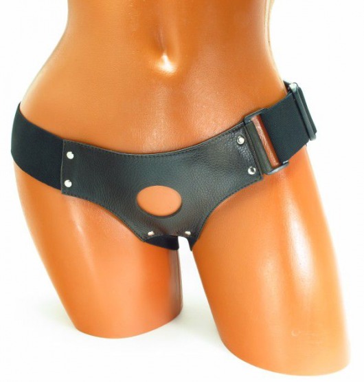 Трусики для страпона коричневого цвета - БДСМ Арсенал - купить с доставкой в Костроме