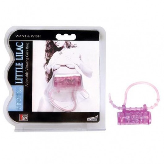 Эрекционное кольцо с вибратором LITTLE LILAC - Dream Toys - в Костроме купить с доставкой