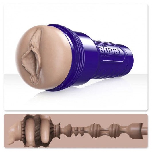 Телесный мастурбатор-вагина Fleshlight Boost Bang - Fleshlight - в Костроме купить с доставкой
