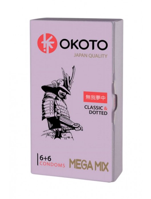 Презервативы OKOTO Mega Mix - 12 шт. - Sitabella - купить с доставкой в Костроме