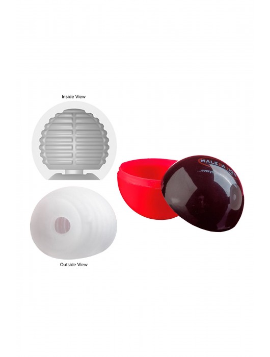 Белый мастурбатор-шар Lucky Ball Type 1 - MALESATION - в Костроме купить с доставкой