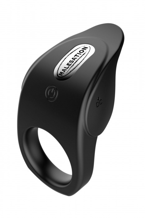 Черное эрекционное виброкольцо Vibro Lust Ring - MALESATION - в Костроме купить с доставкой