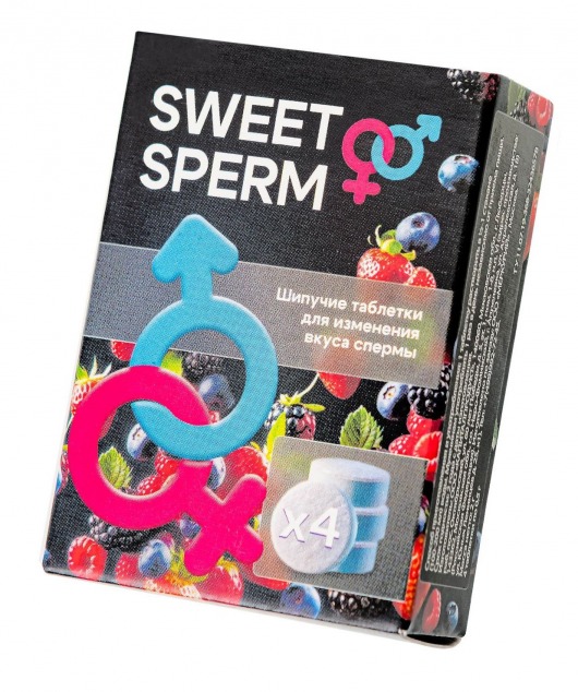 Шипучие таблетки для мужчин Sweet Sperm для изменения вкуса спермы (4 шт. по 0,5 гр.) - Капиталпродукт - купить с доставкой в Костроме
