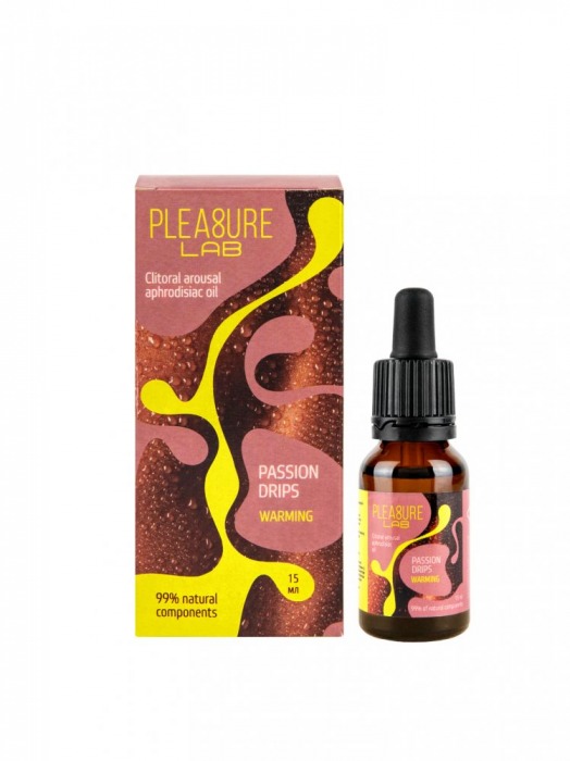 Капли с согревающим эффектом Passion Drips Warming - 15 мл. - Pleasure Lab - купить с доставкой в Костроме