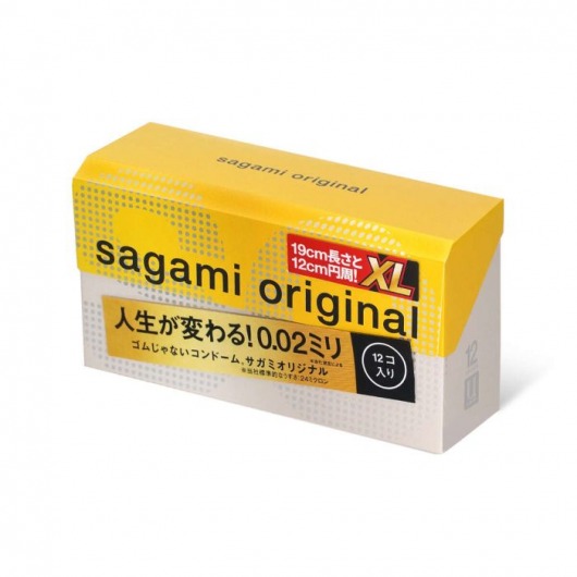 Презервативы увеличенного размера Sagami Original 0.02 XL-size - 12 шт. - Sagami - купить с доставкой в Костроме