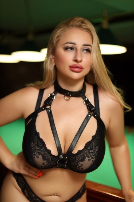 Черная кожаная сбруя с ошейником plus size из нежной кожи - БДСМ Арсенал - купить с доставкой в Костроме