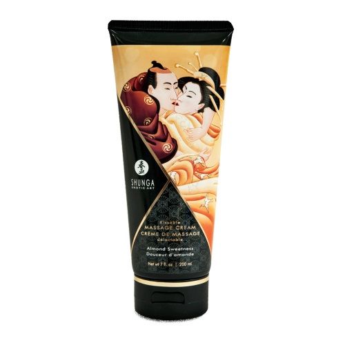 Массажный крем для тела с ароматом миндаля Almond Sweetness - 200 мл. - Shunga - купить с доставкой в Костроме