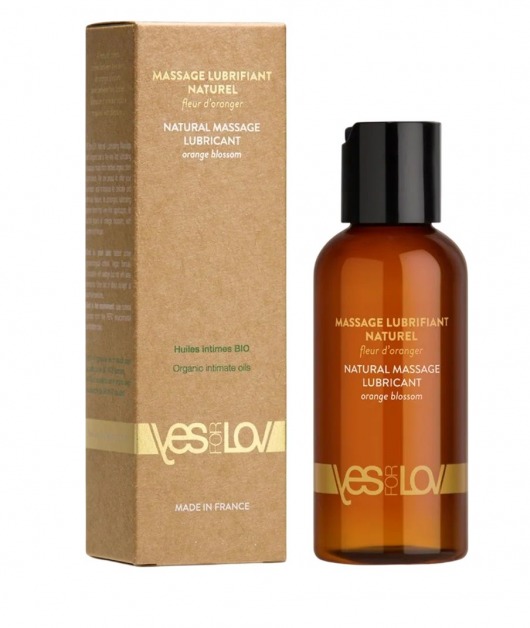 Натуральная массажная смазка Natural Lubricant Orange Blossom - 100 мл. - YESforLOV - купить с доставкой в Костроме