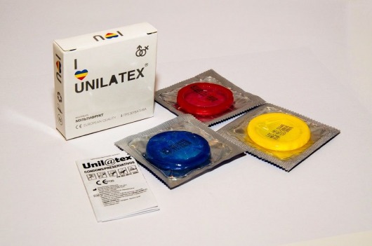 Разноцветные ароматизированные презервативы Unilatex Multifruits - 3 шт. - Unilatex - купить с доставкой в Костроме