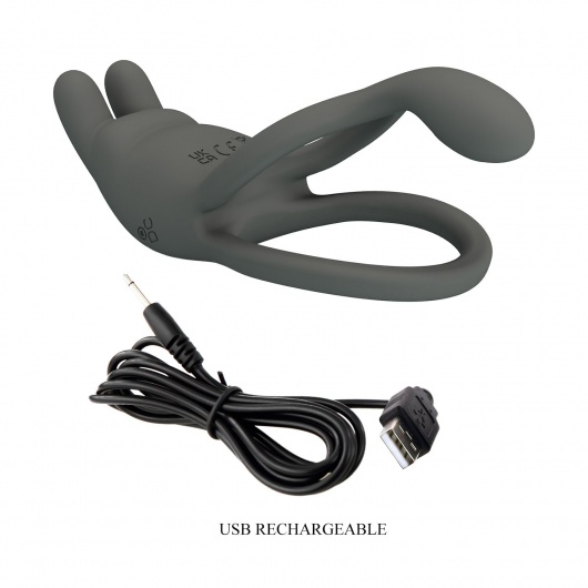 Серое эрекционное виброкольцо Dwayne - Baile - в Костроме купить с доставкой