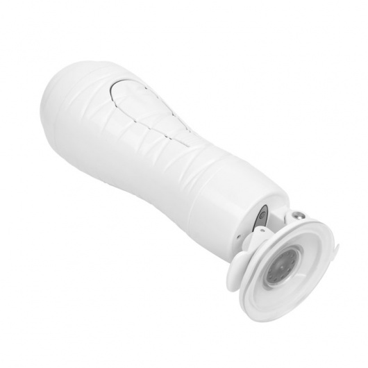 Мастурбатор-вагина Flora White с присоской и 12 режимами вибрации - Baile - в Костроме купить с доставкой