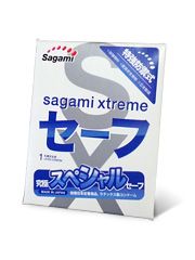 Презерватив Sagami Xtreme Ultrasafe с двойным количеством смазки - 1 шт. - Sagami - купить с доставкой в Костроме