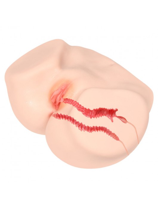 Мастурбатор-полуторс с двойным слоем материала Vanilla Onahole Real Vagina - KOKOS - в Костроме купить с доставкой