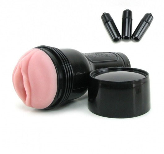 Мастурбатор-вагина Fleshlight - Vibro Pink Lady Touch с вибрацией - Fleshlight - в Костроме купить с доставкой
