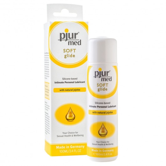 Силиконовый лубрикант с жожоба pjur MED Soft glide - 100 мл. - Pjur - купить с доставкой в Костроме