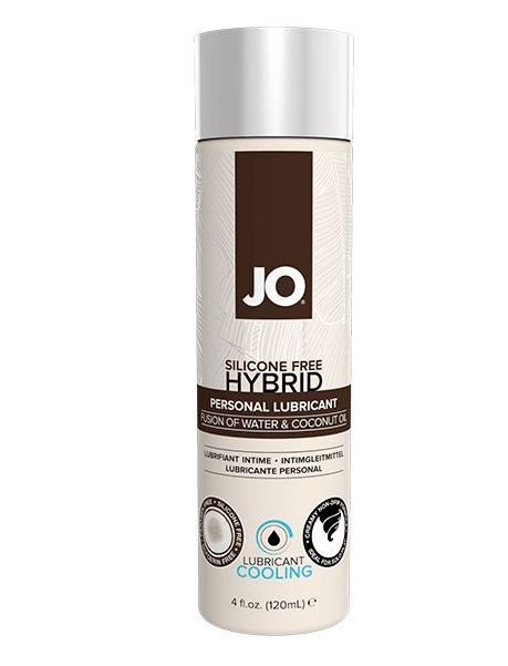 Водно-масляный лубрикант с охлаждающим эффектом JO Silicon free Hybrid Lubricant COOLING - 120 мл. - System JO - купить с доставкой в Костроме