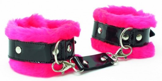 Розовые наручники с мехом BDSM Light - БДСМ Арсенал - купить с доставкой в Костроме