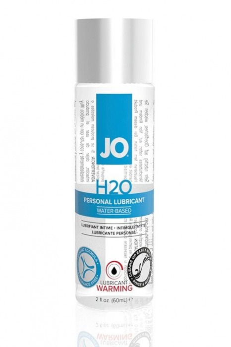 Возбуждающий лубрикант на водной основе JO Personal Lubricant H2O Warming - 60 мл. - System JO - купить с доставкой в Костроме