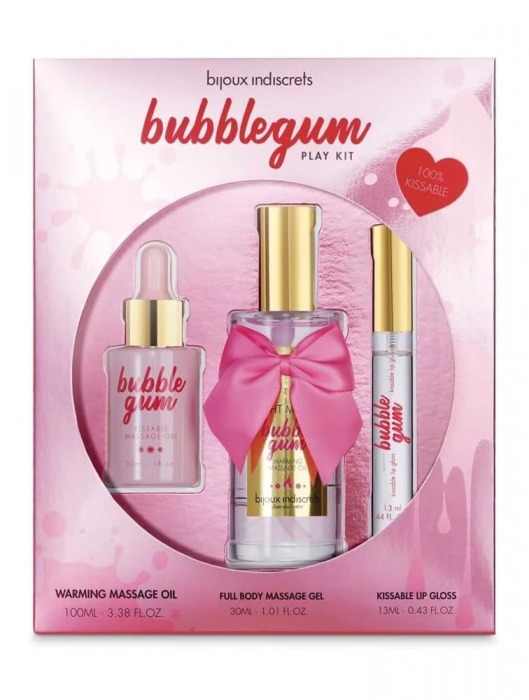 Набор средств для массажа и ласк Bubblegum Play Kit - Bijoux Indiscrets - купить с доставкой в Костроме