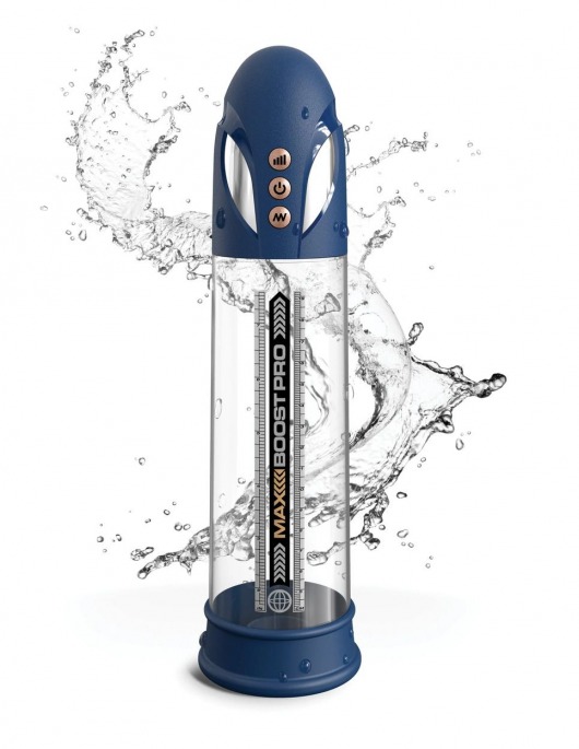 Синяя вакуумная автоматическая помпа Max Boost Pro Flow - Pipedream - в Костроме купить с доставкой