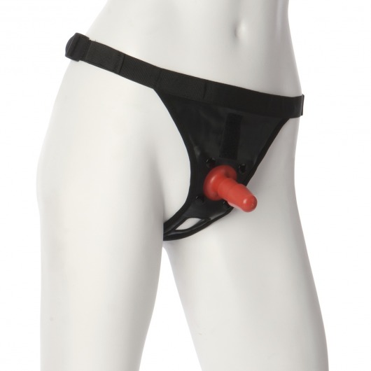 Трусики со штырьком для фиксации насадок Ultra Harness with Plug - Doc Johnson - купить с доставкой в Костроме