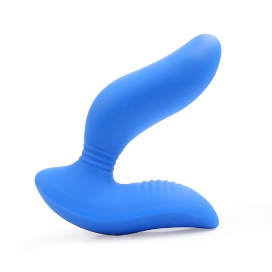 Синий вибромассажер простаты 3,5’’ Curve P-spot Massager - 12 см. - Erokay - в Костроме купить с доставкой