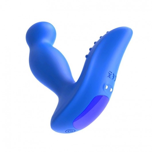 Синий вибромассажер простаты 3,5’’ Remote Control P-spot Massager - 12,5 см. - Erokay - в Костроме купить с доставкой