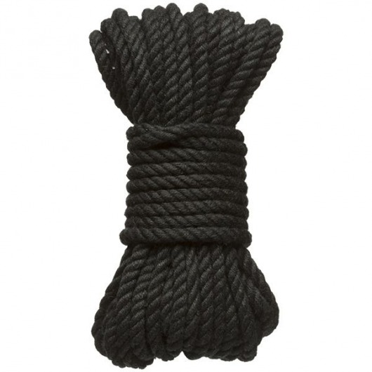 Черная верёвка для связывания и фиксации Bind Tie - 9,14 м. - Doc Johnson - купить с доставкой в Костроме