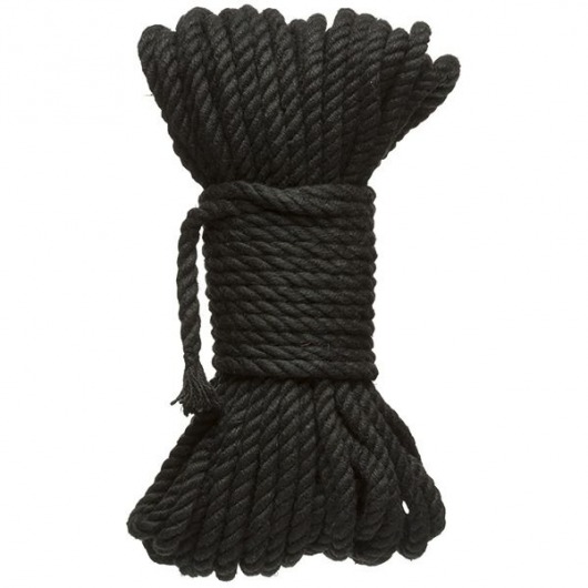 Черная верёвка для связывания и фиксации Bind Tie - 15,24 м. - Doc Johnson - купить с доставкой в Костроме