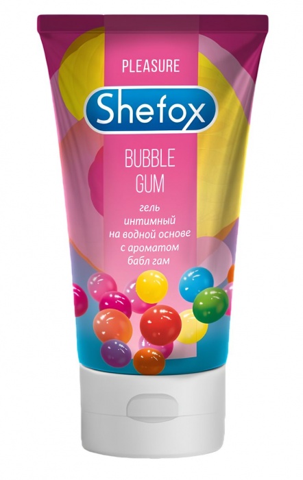 Интимная гель-смазка Shefox «Бабл гам» - 50 мл. - Shefox - купить с доставкой в Костроме