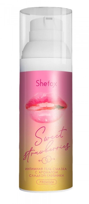 Интимная гель-смазка Shefox Premium «Сладкая клубника» - 50 мл. - Shefox - купить с доставкой в Костроме