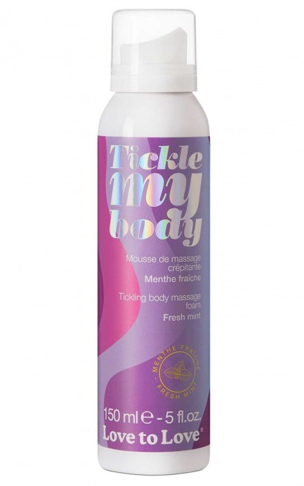 Массажная хрустящая пенка Tickle My Body Fresh Mint с ароматом мяты - 150 мл. - Love to Love - купить с доставкой в Костроме