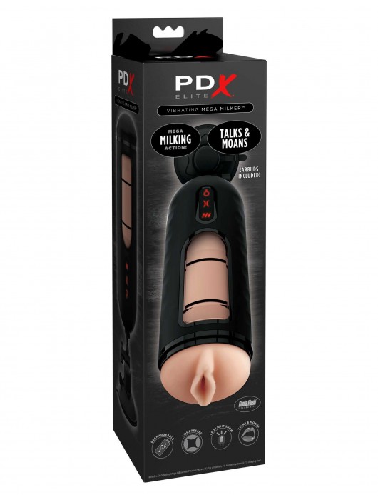 Мастурбатор-вагина с вибрацией Vibrating Mega Milker - Pipedream - в Костроме купить с доставкой