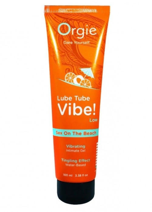 Гель с эффектом вибрации Lube Tube Vibe Low Sex On The Beach - 100 мл. - ORGIE - купить с доставкой в Костроме