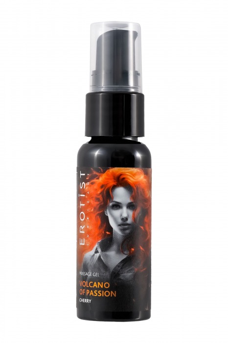 Гель с эффектом вибрации Volcano Of Passion со вкусом вишни - 25 мл. - Erotist Lubricants - купить с доставкой в Костроме