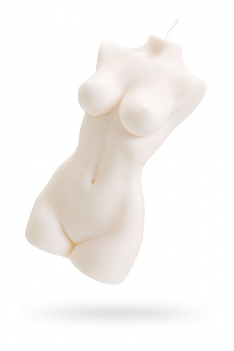 Белая интерьерная свеча в форме женского торса - 850 гр. - Pecado - купить с доставкой в Костроме